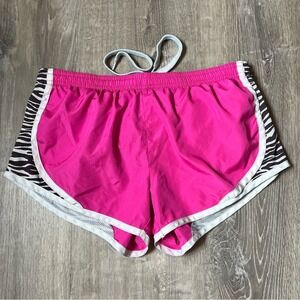 Body Central Hot Pink With Zebra Print‎ Athletic Shorts Lightweight Women's S